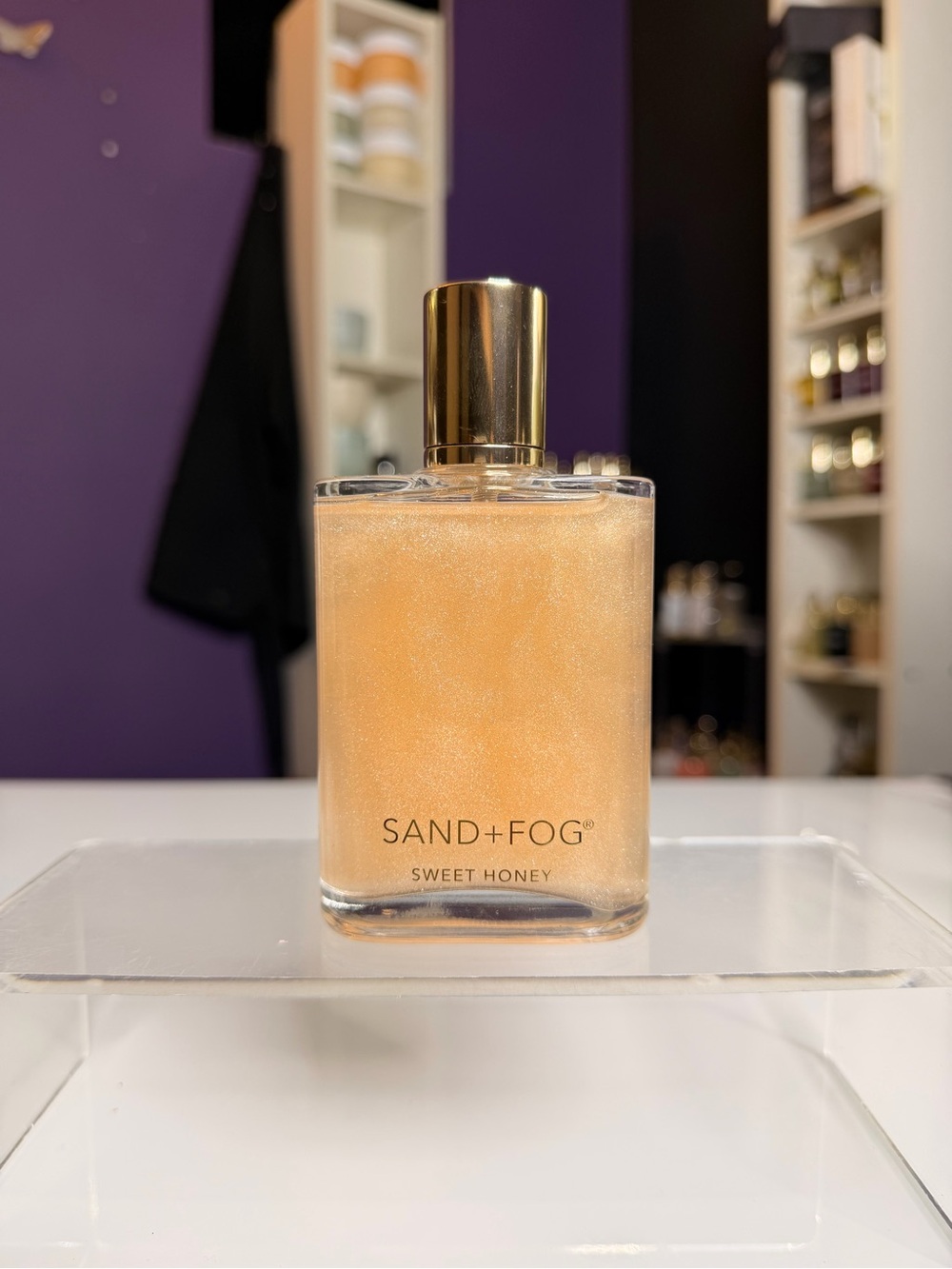 Sand + Fog Sweet Honey Shimmering Illuminating Body Oil Spray | 3 fl oz | New